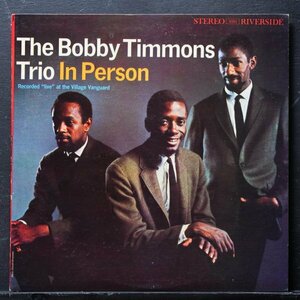 【米オリジナル】BOBBY TIMMONS 美盤 両溝あり IN PERSON ボビーティモンズ RIVERSIDE ピアノトリオ名盤