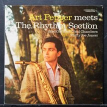 【米国盤】ART PEPPER 緑金ラベル スタンパーD4-D4 MEETS THE RHYTHM SECTION アートペッパー 名盤 CONTEMPORARY_画像1