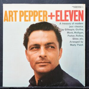 【両溝あり】ART PEPPER 美品 米初期盤 +ELEVEN アートペッパー 名盤 CONTEMPORARY