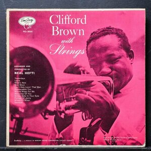 【米MONO盤】CLIFFORD BROWN 両溝あり WITH STRINGS クリフォードブラウン EmArcy MERCURY 名盤