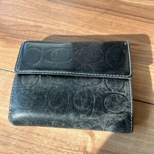 【G20】COACH コーチ 財布 ブラック ジャンク品