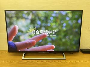 美品 SONY/ソニー◆43V型 液晶テレビ 4K対応 2018年製◆KJ-43X8000E
