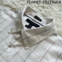 美品【TOMMY HILFIGER 】トミーヒルフィガー 長袖シャツ ボックスチェック ボタンダウン サイズ日本XL相当 コットン100%_画像1