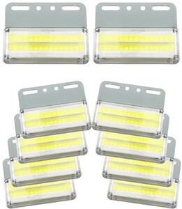 LED サイドマーカー 24V ダウンライト マーカー トラック 10個セット （ホワイト）