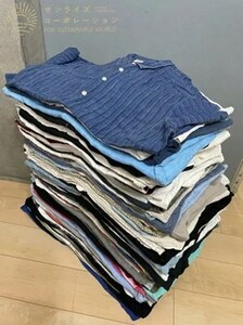 100着 リネンシャツMIX Men's S~XXL ユーロ古着 US古着 リネン100% リネン混 検品済 SRC古着卸 セット まとめ売り 仕入れ 卸売り