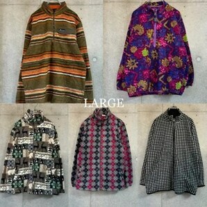 15着 フリースMIX Men's M~L US古着 ユーロ古着 検品済 SRC古着卸 セット まとめ売り 仕入れ 卸売りの画像3