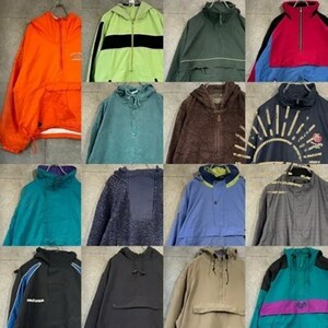 15着 アノラックジャケットMIX Men's M~XL US古着 ユーロ古着 パーカー ハーフジップ 検品済 SRC古着卸 セット まとめ売り 仕入れ 卸売り