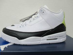 FRAGMENT × AIR JORDAN 3 "WHITE" DA3595-100 （ホワイト/ブラック/ホワイト）