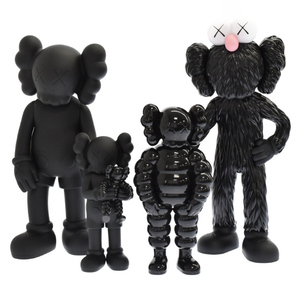  国内正規店購入 MEDICOM TOY KAWS Family Vinyl Figures Black/Black/Black カウズ ファミリー 完全新品未開封