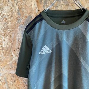 [KWT4992] adidas アディダス 半袖Tシャツ キッズ カーキ 160 ポス