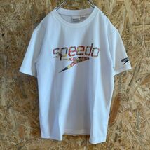 [KWT5022] SPeedo 半袖Tシャツ メンズ ホワイト M ポス_画像2