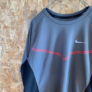 [KWT5012] NIKE ナイキ 半袖Tシャツ メンズ チャコールグレー L ポス