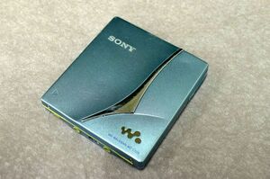 P444 【SONY MD WALKMAN MZ-E720】 ポータブルミニディスクプレイヤー ライトブルー/60