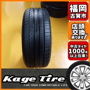 N-1337【中古タイヤ】215/45R17 GOODYEAR EfficientGrip Comfort 9分山×1本 プリウスなど【福岡 店頭交換もOK】