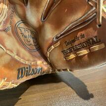 Wilson ウィルソン グローブ 野球 プロモデル 右投げ ソフトボール WG334 プロフェッショナル スポーツ ヴィンテージ グラブ _画像7