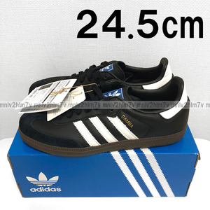 新品タグ付き・未使用【adidas アディダス】SAMBA OG サンバ OG BLK/WHT/GUM　サンバOG　ブラック黒　24.5㎝　ローカットスニーカー