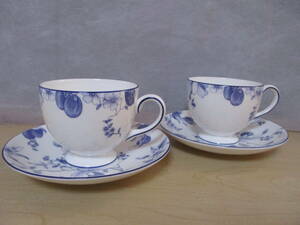 WEDGWOOD ウェッジウッド ブループラム カップ&ソーサー 2客　