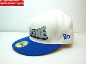 Supreme シュプリーム Funkadelic New Era White/Blue 2010SS ファンカデリック ニューエラキャップ 58.7cm 白/青 新品半タグ付き シミ有 