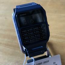 【新品・箱なし】カシオ CASIO データバンク カリキュレーター メンズ 腕時計 CA-53WF-2B ネイビー_画像3