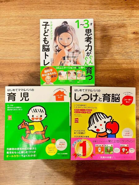 ★中古美品　はじめてママ&パパの育児　しつけと育脳　思考力がぐんぐん育つクボタメソッド子供脳トレ　子育て　新生児　幼児　あかちゃん