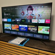 【超美品】SONY BRAVIA 49v型/KJ-49X9500G/プレミアム4K液晶TV/2019年/YouTube Netflix Amazon prime Abema Hulu等/Android TV/ネット対応_画像1