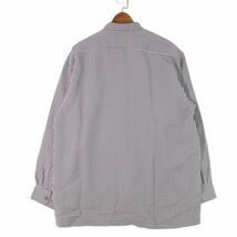 CARVEN カルヴェン 通年 長袖 バンドカラー 総柄★ シャツ Sz.L　レディース 日本製　E4T00327_2#C_画像4