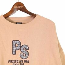 PERSON'S FOR MEN パーソンズフォーメン 秋冬 スウェット 裏起毛★ プルオーバー トレーナー Sz.2L　メンズ 大きいサイズ　E4T00406_2#H_画像2