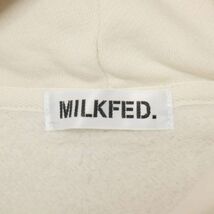 MILKFED ミルクフェド 秋冬 プリント スウェット 裏起毛★ フーディー プルオーバー パーカー Sz.ONE SIZE　レディース 白　E4T00364_2#H_画像5