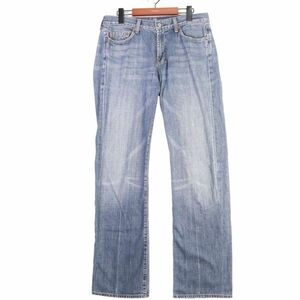 米国製★ SEVEN FOR ALL MANKIND セブンフォーオールマンカインド 通年 USED加工★ デニム パンツ ジーンズ Sz.32　メンズ　E4B00119_3#R