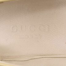 イタリア製★ GUCCI グッチ 通年 スウェード切替★ エナメル パンプス シューズ 靴 Sz.34 1/2　レディース 黄色　E4G00048_3#U_画像7