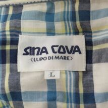 SINACOVA シナコバ 通年 ロゴ刺繍★ 長袖 フーディー ワーク シャツ Sz.L　メンズ　E4T00505_3#O_画像5