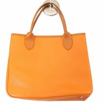 Longchamp ロンシャン 通年 ロゴ刻印 レザー★ トートバッグ Sz.F　レディース　E4G00036_3#U_画像7