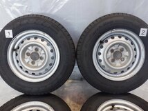 ☆VY12 ADバン☆ 4H 100 5J +40 13インチ 日産純正 鉄 スチールホイール タイヤ 165/80R13 94/93N LT YOKOHAMA 4本_画像3