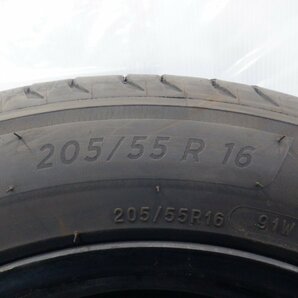 ☆22年製 バリ山 リーフ☆ 5H 114.3 6.5JJ +45 16インチ 日産純正 鉄 スチールホイール タイヤ 205/55R16 MICHELIN 4の画像6