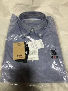 機動戦士ガンダム　STRICT-G × VAN　OX BDシャツ　ブルー　M