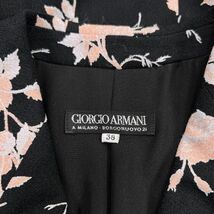 GIORGIO ARMANI 1980s フローラルプリント セットアップ ロングジャケット スカート コート 38 ジョルジオアルマーニ 2209020_画像9