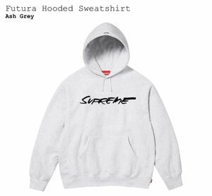 送料無料 Supreme 24SS Week6 Futura Hooded Sweatshirt Ash Grey L シュプリーム フューチュラ フーディ アッシュグレー 新品 新作 正規品