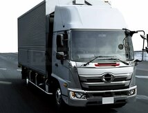 日野 新型 17 レンジャー メッキ フロント グリップ カバー 標準 / ワイド 共用 H29.5～ 6代目 現行型 /148-39_画像2