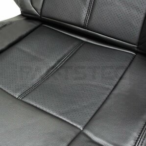 新品 ジムニー JA11 レザー シートカバー 4人乗用 1-5型 H2/2～H7/10 スズキ Jimny 高品質 PVC ブラック フロント /11-33の画像2