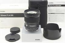 ☆極上美品☆ SIGMA シグマ 50mm F1.4 DG HSM Art 元箱 付属品 Nikon用 ♯24031201_画像1