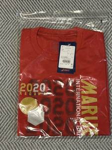 【新品未使用】ASICS Tシャツ レッド M 丸亀国際ハーフマラソン2020