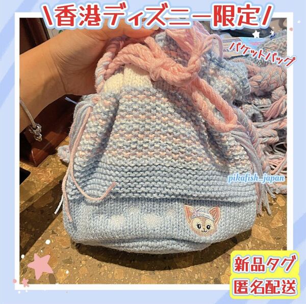 【現地購入☆正規品】リーナベル　ニットバケットバッグ　香港ディズニー