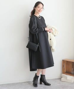 Spick & Span ダンボールカットソーフレアーワンピース