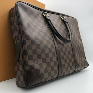 【美品】LOUIS VUITTON ルイヴィトン ビジネスバッグ ブリーフケース ダミエ ポルトドキュマン ヴォワヤージュ メンズ