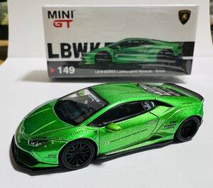 ★激レア品 1円スタート！ MINI GT 1/64 LB★WORKS Lamborghini Huracan-Green