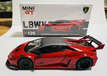 ★激レア品 1円スタート！MINI GT 1/64 LB★WORKS Lamborghini Huracan GT -Rosso Mars 赤_画像3