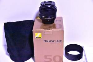 ☆送料無料☆ニコン Nikon AF-S NIKKOR 50mm f/1.8G Kenko サーキュラーPLフィルター付き