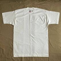 デッドストック Fruit Of The Loom プレーンTシャツ カットソー L 白/ホワイト シングルステッチ アメリカ古着 ヴィンテージ 90s ② 未使用_画像2