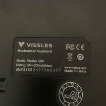 VISSLES KEYBOARD V84/ワイヤレスキーボード/Bluetooth/赤軸 ?/メカニカルキーボード/英語配列_画像7