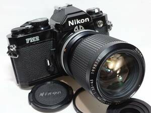 【美品／動作良好】 ニコン Nikon New FM2 ブラック+Zoom 35-105mm f3.5-4.5 所有欲を満たす希少なNew FM2の逸品です#2360